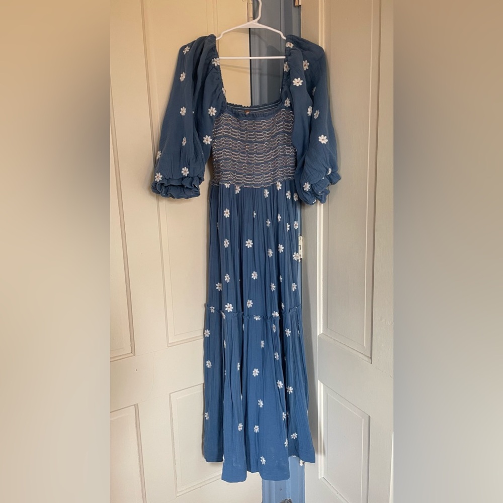Free People Dahlia Embroidered Dress